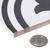Bliss 8" Black and White Porcelain Patterned Tile