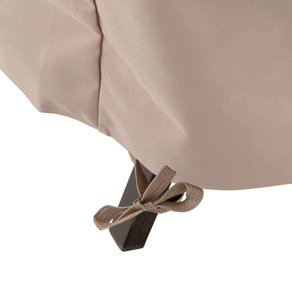 Beige Weather-Resistant Patio Chair Covers, Set of 2