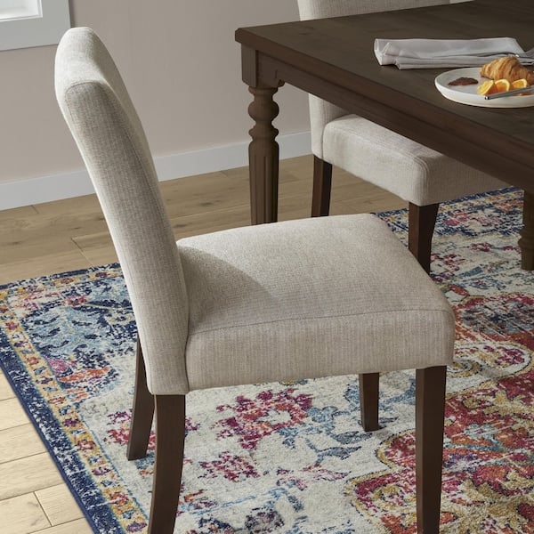 Riverside Furniture Davie Beige/Pale Oak Upholstered Side Chair