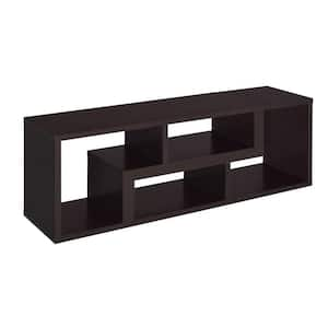 Cappuccino Convertible TV Console Fits TV's up to 60 in. with Bookcase