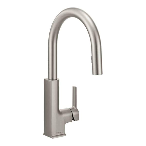 MOEN STo Single-Handle Pull-Down Sprayer Kitchen Faucet with Reflex in Spot Resist Stainless