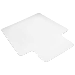 36 in. x 48 in. Clear PVC Carpet Office Chair Mat with Lip for Floor