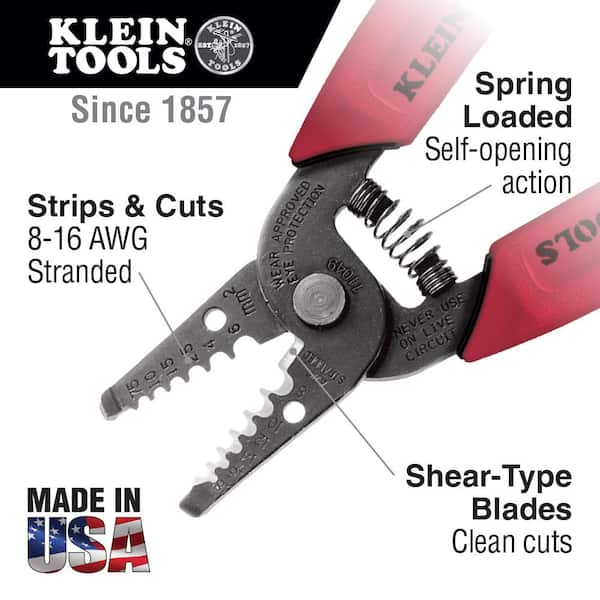 Wire Stripper/Cutter for 8-16 AWG Stranded Wire
