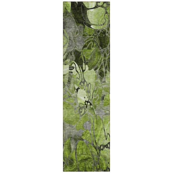 Addison Rugs Chantille ACN558 Fern 2 ft. 3 in. x 7 ft. 6 in. Machine Washable Indoor/Outdoor Geometric Runner Rug