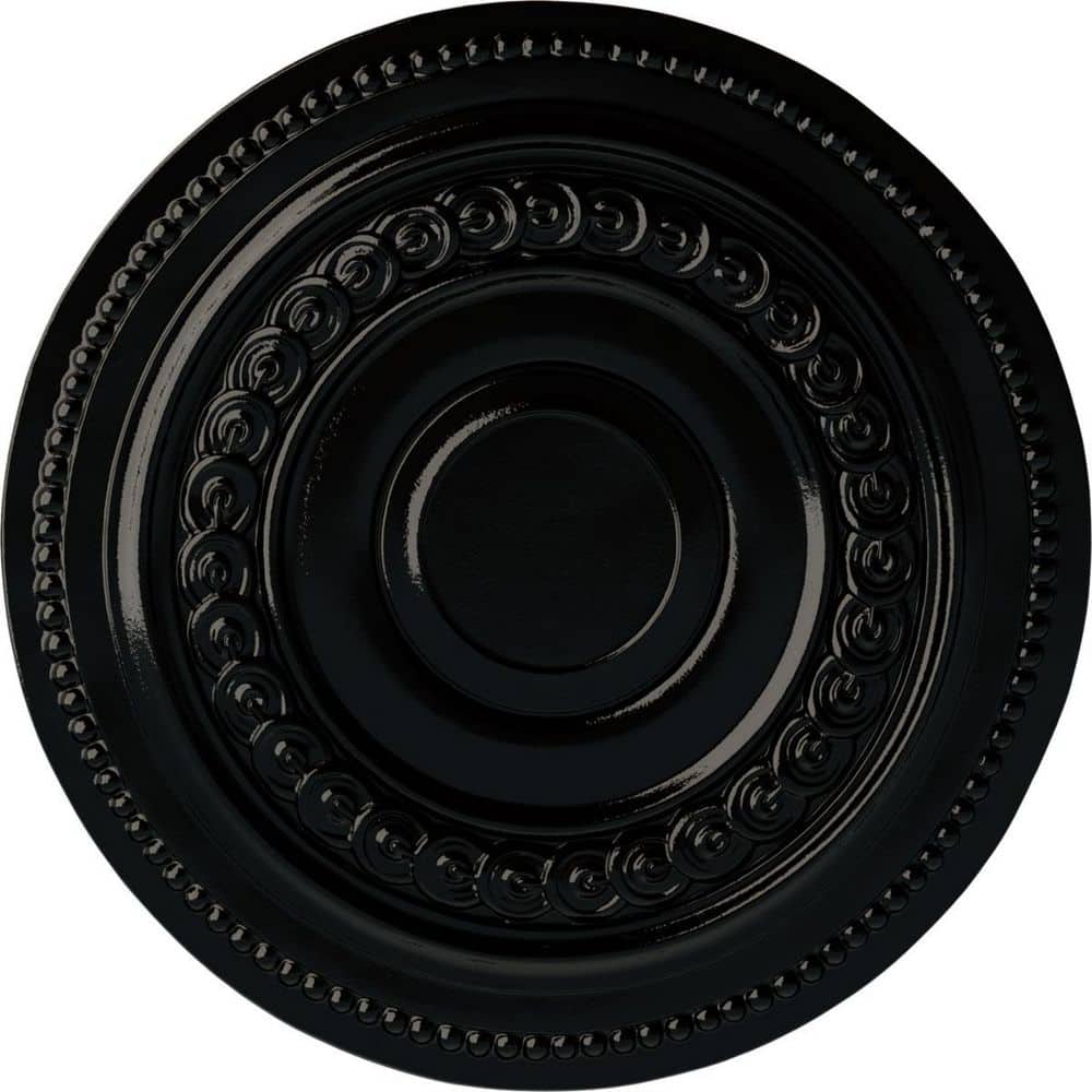 18 in. x 1-1/4 in. Oldham Urethane Ceiling Medallion (Fits Canopies upto 8-5/8 in.), Black Pearl price history on PriceWatchPro