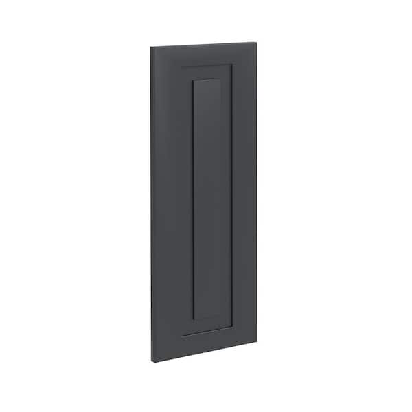 Home Decorators Collection Grayson 11.875 in. W x 0.75 in. D x 30 in. H Matching Wall End Panel in Deep Onyx
