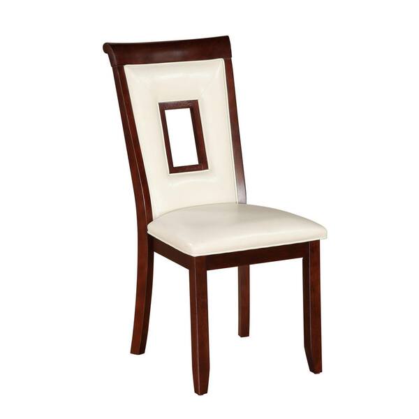 ACME Furniture Oswell White PU Dining Chair (Set of 2)