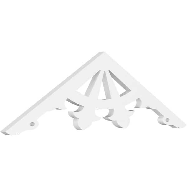 Ekena Millwork Riley 1 in. D x 10-1/2 in. W x 36 in. L Signature Urethane Gable Pediment