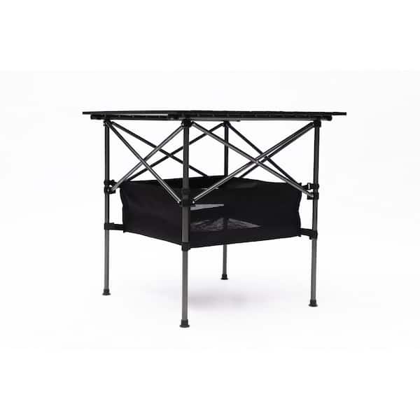 Unbranded Set of 5 Outdoor Camping Folding Table and Chair Set for Outdoor Use Black or Green Patio Furniture