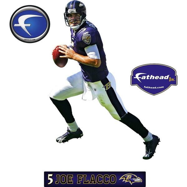 Fathead 23 in. x 32 in. Joe Flacco Baltimore Ravens Wall Decal