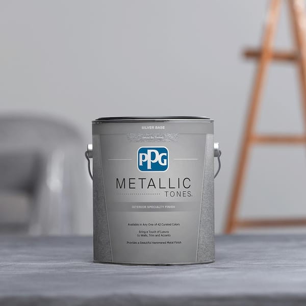 PPG METALLIC TONES 1 gal. Gold Metallic Interior Specialty Finish  PPG3000-01 - The Home Depot