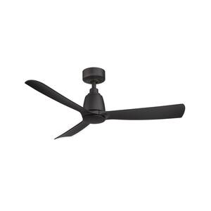 Kute 44 in. Indoor/Outdoor Black Ceiling Fan with Remote Control and DC Motor