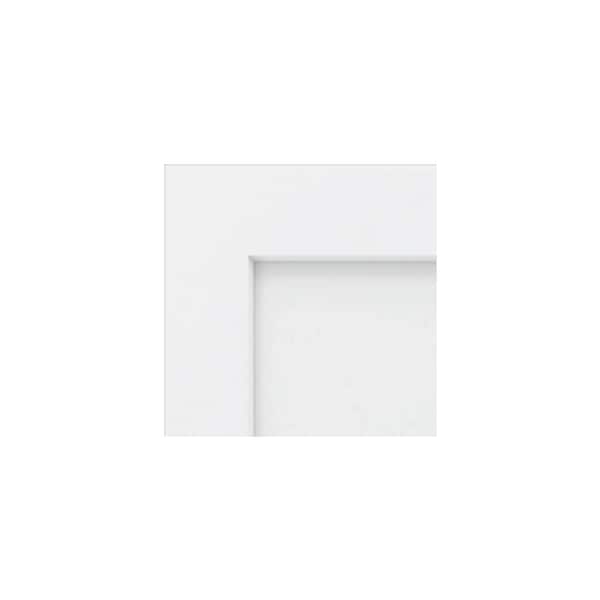 Westport Shaker Assembled 6.5 in. W x 6.5 in. H x 0.25 in. D in Painted White Base Quarter Cut Door Sample