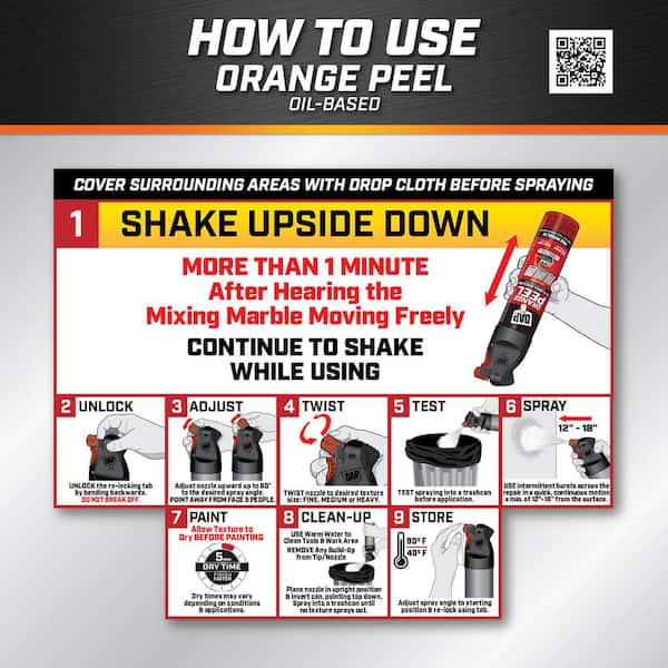 DAP Spray Texture 25 Oz. Orange Peel Oil Based 2-in-1 Wall and