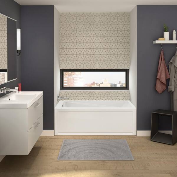 ‪ꪔ̤̮i‪ꪔ̤̮i　0527 TS-3060 AcrylX Alcove Left-Hand Drain One-Piece Tub Shower