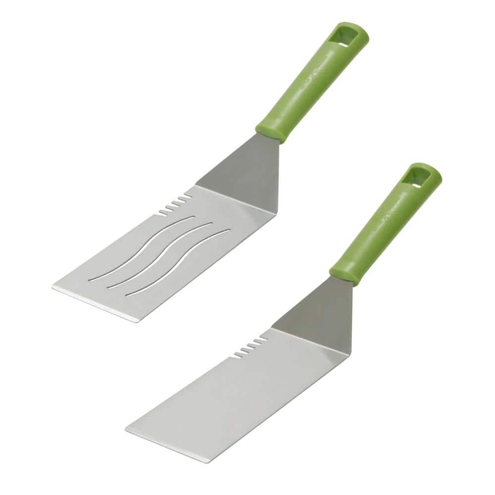 Little Griddle Stainless Griddle Green Spatula Cooking Accessory Grilling Set