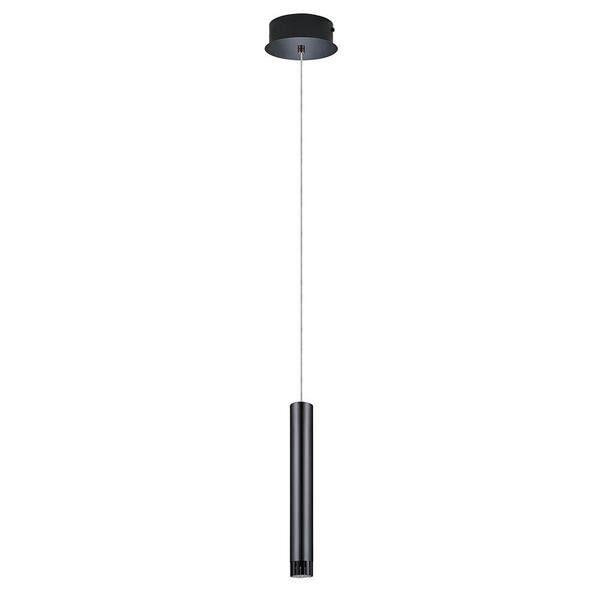 EGLO Raparo 40-Watt Black Chrome Integrated LED Pendant