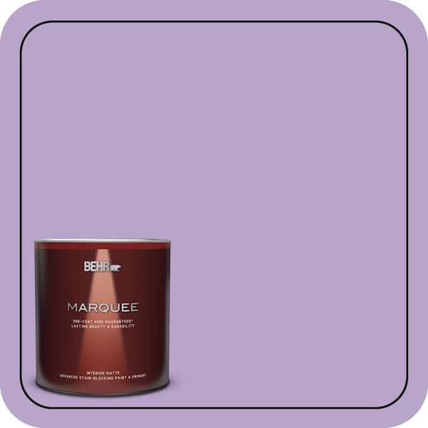 BEHR MARQUEE 1 qt. #650B-4 Violet Fields Matte Interior Paint & Primer