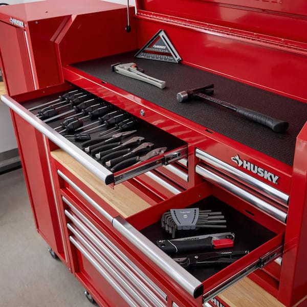 Husky Modular Tool Storage 52 in. W x 16 in. D Standard Duty Red Top Tool Chest