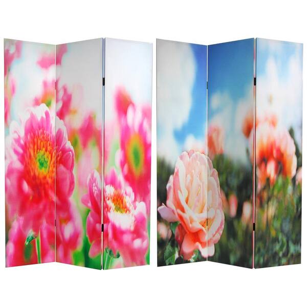 Oriental Furniture 6 ft. Printed 3-Panel Room Divider