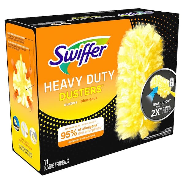 Swiffer Heavy-Duty Unscented Multi-Surface Microfiber Duster Refills  (11-Count) 003700099035 - The Home Depot