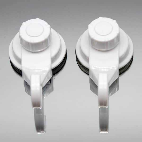 White Bath, Kitchen, Home Strong Hold Suction Hooks (Set of 2)