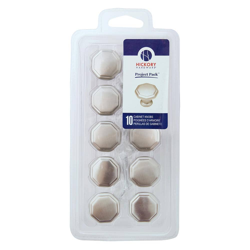 Project-Pack Collection 1-1/8 in. Satin Nickel Finish Cabinet Knob (10-Pack) price history on PriceWatchPro
