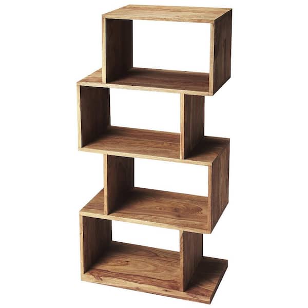 Butler Specialty Company 47.5 in. Brown Wood 4-shelf Etagere Bookcase with Open Back