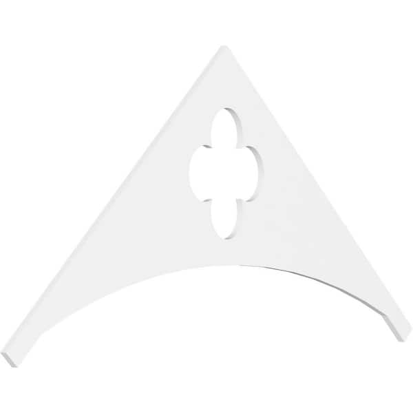 Ekena Millwork 1 in. x 72 in. x 36 in. (12/12) Pitch Turner Gable Pediment Architectural Grade PVC Moulding