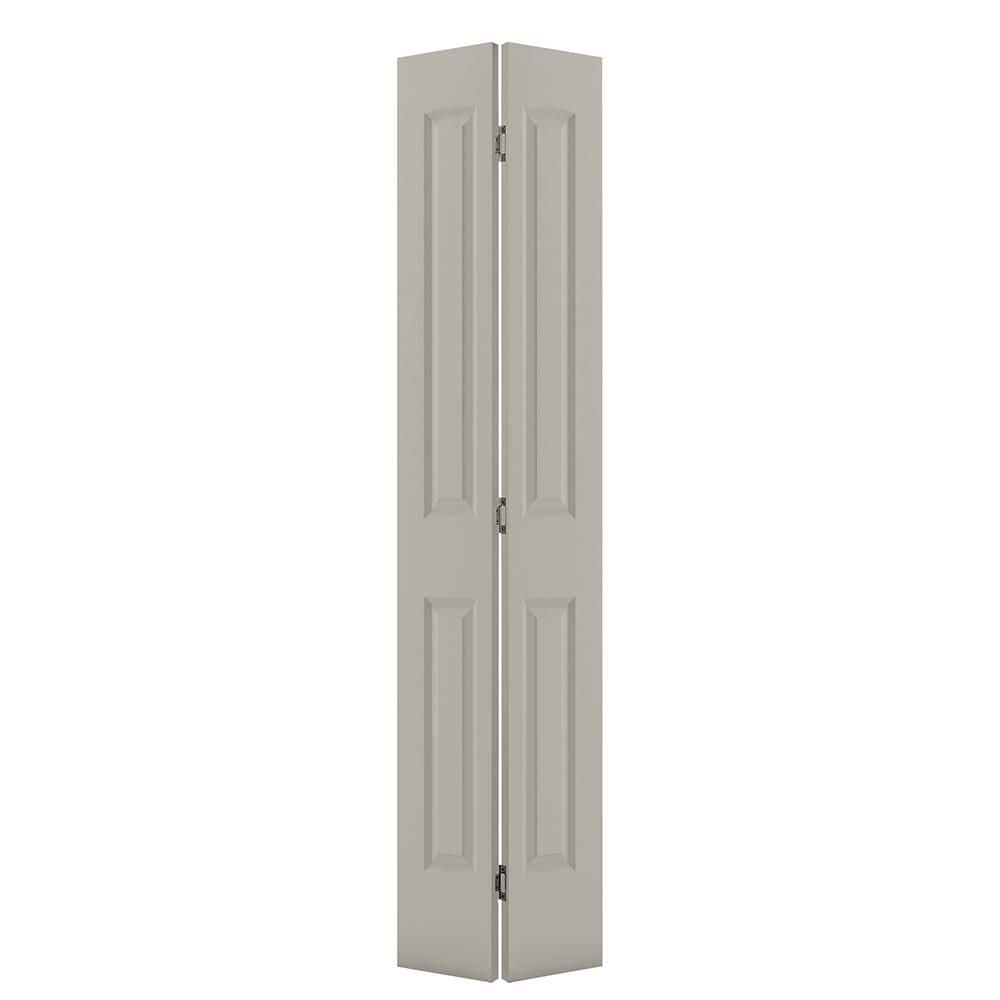 JELD-WEN 24 in. x 80 in. Caiman 2-Panel Arch Top Light Gray