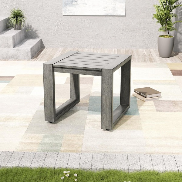 PureScape Hand-Painted Aluminum Outdoor Side Table