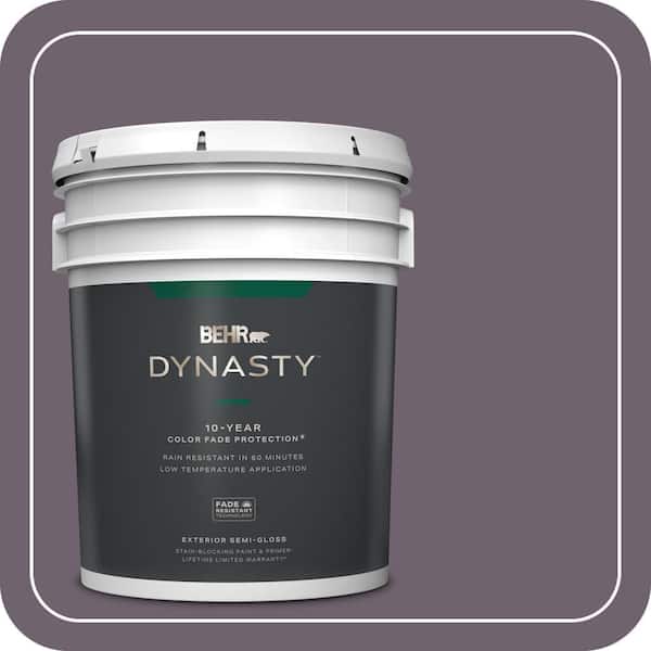 BEHR DYNASTY 5 gal. #670F-6 Vintage Grape Semi-Gloss Exterior Stain-Blocking Paint & Primer