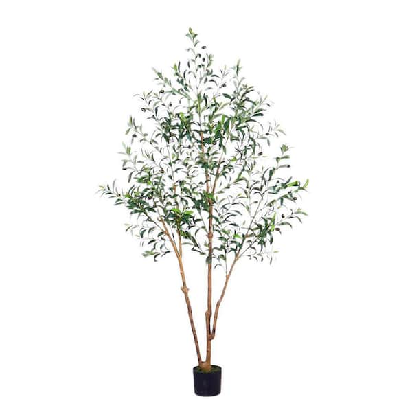 Unbranded 5.9 FT Tall Artificial Olive Tree, Realistic Fake Olive Tree More leaves Branches, Faux Potted Olive Tree