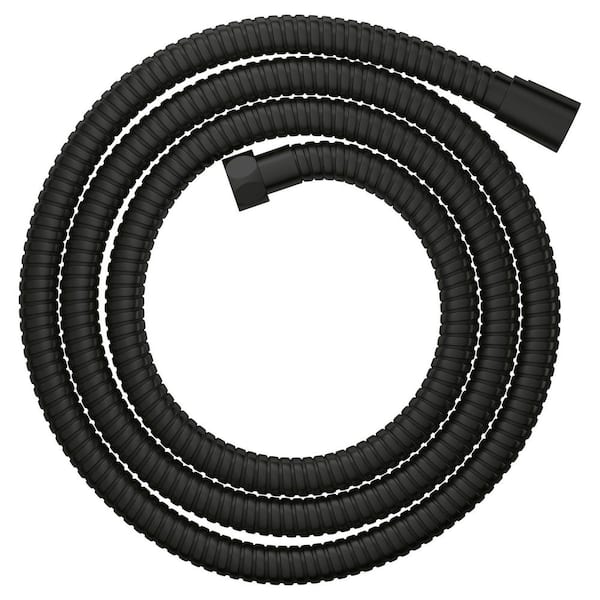 Rotaflex 69 in. Twist-Free Metal Shower Hose in Matte Black