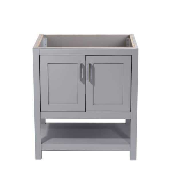 Amluxx Tufino 31 in. W x 22 in. D Bath Vanity Cabinet Only in Grey