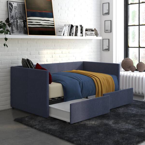 Dhp Mya Upholstered Twin Size Daybed, Are Daybed Sheets The Same Size As Twin