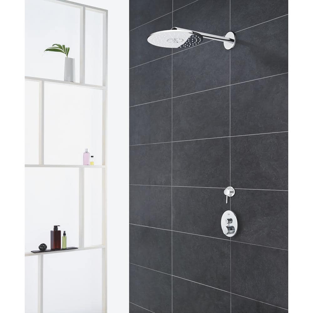 Chrome 10-Inch Ceiling Mounted Rain Showerhead
