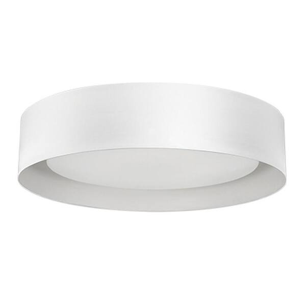 Radionic Hi Tech Rochester White 60-Watt Equivalence Integrated LED Ceiling Flush Mount