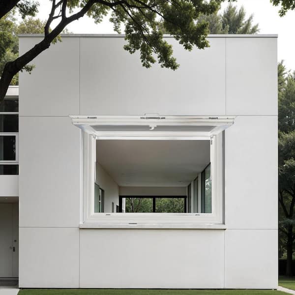 TEZA DOORS Teza 60 in. x 48 in. White Aluminum Low-E Double