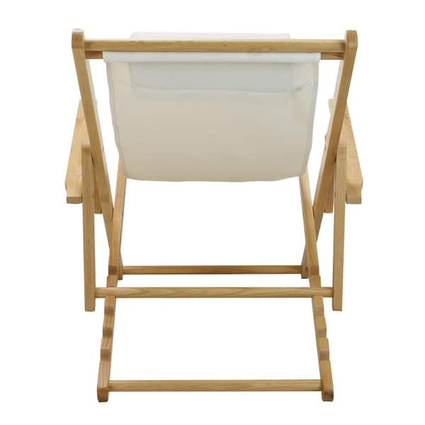 Casual home sling best sale chair natural frame canvas