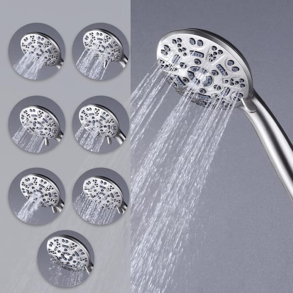 ALEASHA 7-Spray Single Handle Tub and Shower Faucet 1.8 GPM with