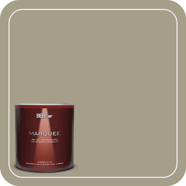 BEHR MARQUEE 1 qt. #PMD-57 Fossil Stone Matte Interior Paint & Primer