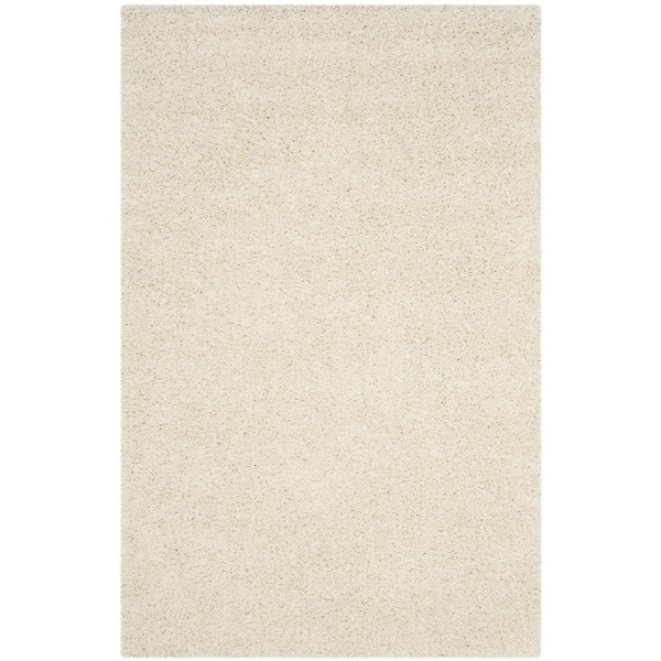 Modera 4 ft. x 6 ft. White Solid Color Area Rug