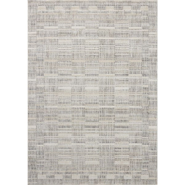 Roxie Granite / Oatmeal 9 ft. 3 in. x 9 ft. 3 in. Contemporary Area Rug