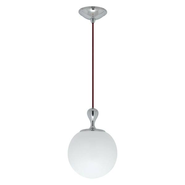 Lyric Designs 1-Light 12.25 in. Polished Nickel Pendant