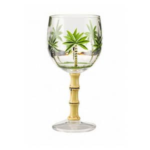 Set of 4 16 oz. Classic Palm Tree Acrylic Glasses for All Purpose