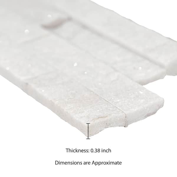 @mo0al_u シリアル MSI Arctic White Ledger Panel 6 in. x 24 in. Splitface