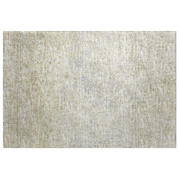 Dream Shag Premium Machine Washable Abstract ADS36 Beige 2 ft. x 3 ft. Accent Rug