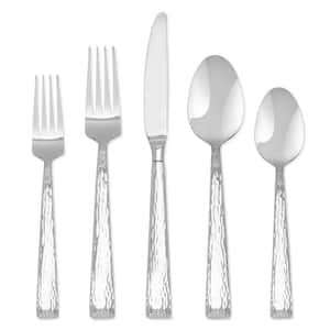 20-Piece Brocade Hammered 18/0 Stainless Steel Flatware Set (Service for 4)