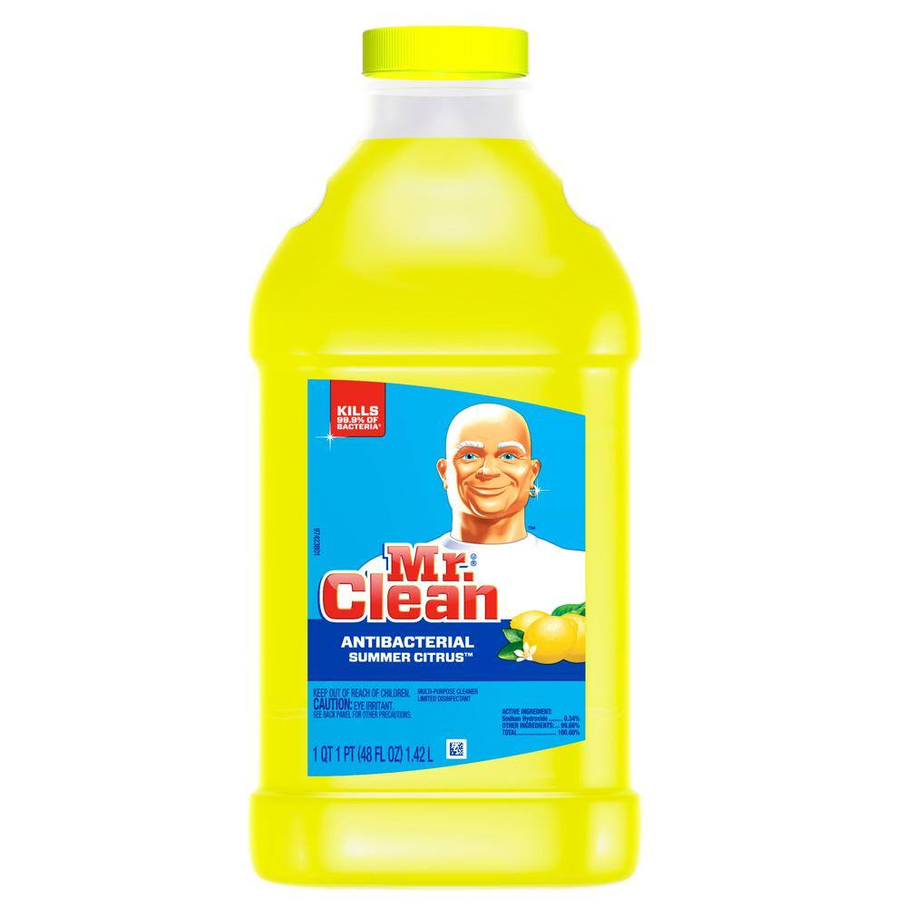 Mr. Clean 45 oz. Antibacterial Summer Citrus Scent Multi-Surface Cleaner  003700077131 - The Home Depot